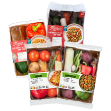 Verspakket
tandoori, kip kerrie, kip rendang,
lasagne of bami ketjap
of Mama’s verspakket
tikka massala of pad thai